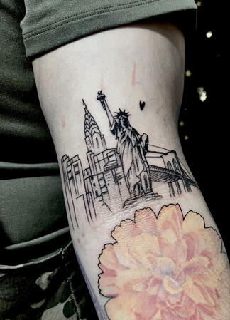 NYC skyline tattoo