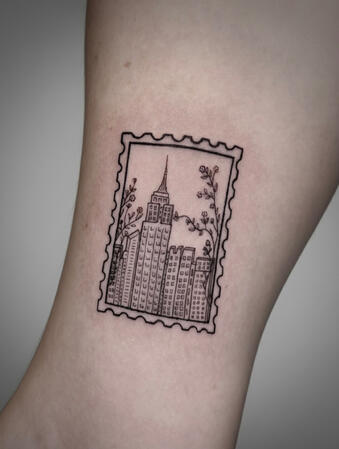 NYC Postcard Tattoo